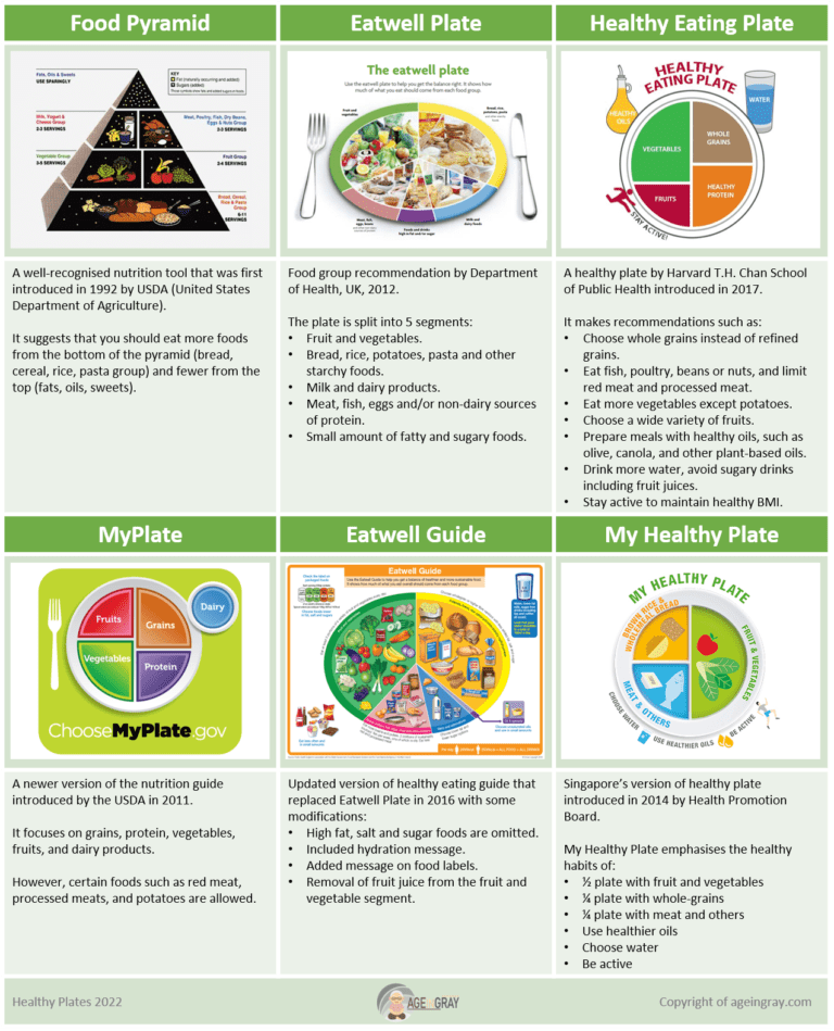 Healthy plate versions
