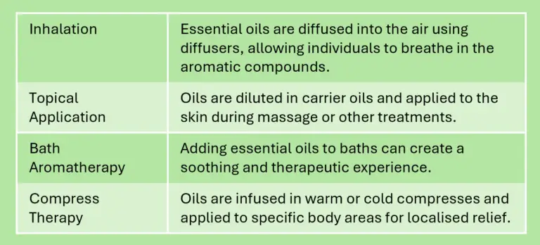 Types of aromatherapy