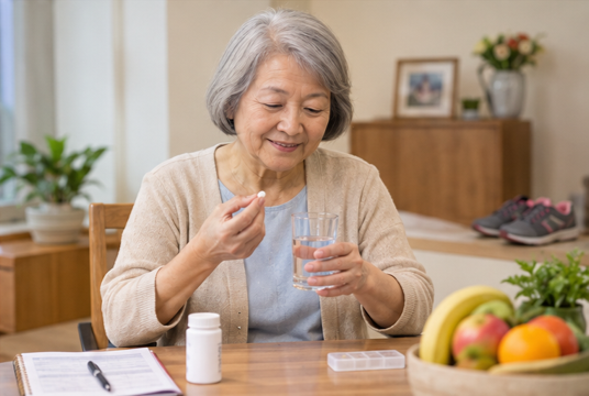 Taking medicine